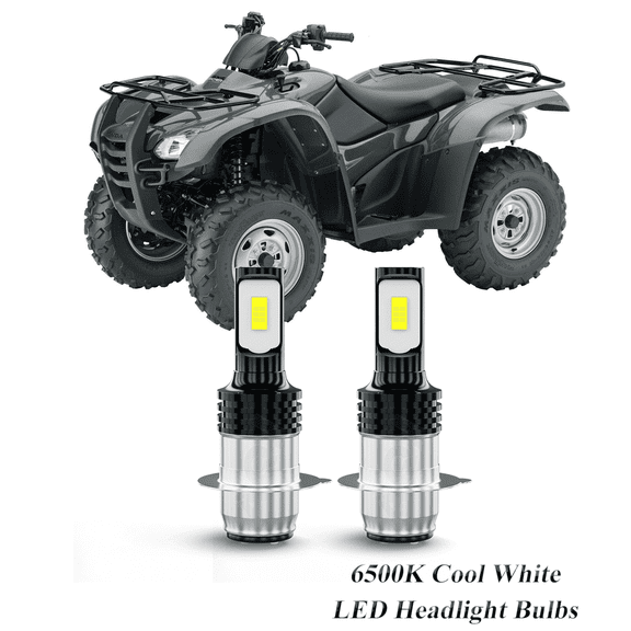 Compatible with Honda FourTrax 300 1988-2000 , 2-Pack H6 H6M Led Headlight Bulbs Motorcycle Bulb,1700lm 6500K Cool White, 12v-24v DC