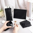 thumbnail image 3 of PH 6 Sizes Leather Squeeze Coin Purse 6pcs Black Change Holder Mini Coin Pouch Jewelry Pouch Sunglasses Pouch Jewelry Ring Pouch Travel Bag for Men/Women Wedding Anniversary Christmas Black, 3 of 6
