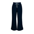 thumbnail image 7 of Fgvctg Wide Leg Sweatpants for Women Baggy Lounge Pants Winter Warm Outfits 2025 High Waisted Drawstring Joggers Clothes Navy M, 7 of 7