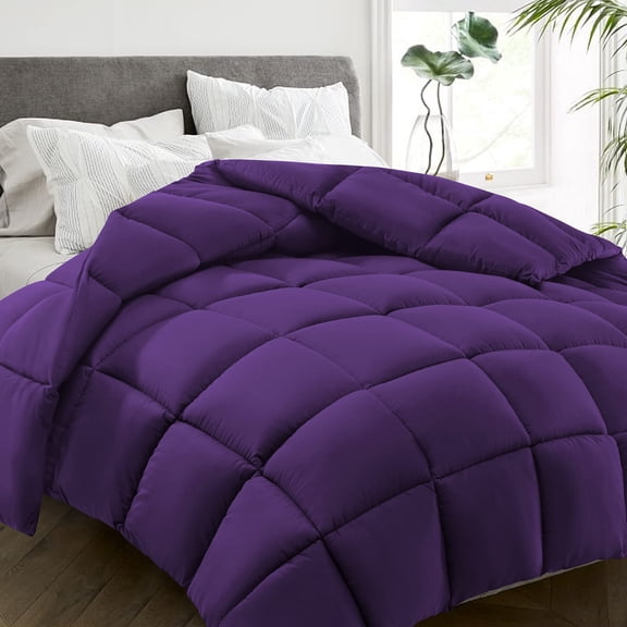 Purple Full(82*86) All Season Down Alternative Quilted Comforter