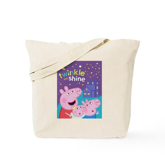 CafePress - Peppa Pig: Twinkle And Shine - Unisex Canvas Tote Bag, Beige, 1-Piece