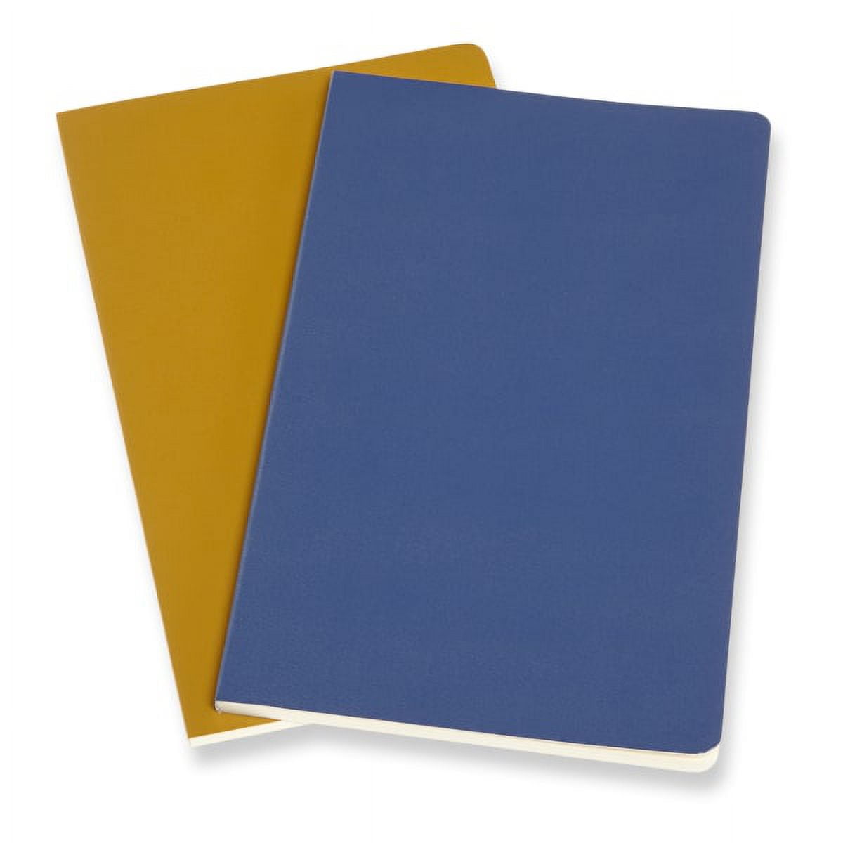 Moleskine Volant Journal, Large, Ruled, Forget-Me-Not Blue/Amber Yellow (5 x 8.25) (Diary)