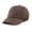 Brown, variant on Kids Boy Girl Washed Cotton and Denim UV Protection Adjustable Plain Baseball Cap Hat(6-9 yrs, Yellow)