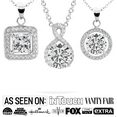 thumbnail image 3 of Cate & Chloe Pack of 3 - Blake, Ivy & Alessandra 18k White Gold Plated Necklaces with Simulated Diamonds for Women, 3 of 11