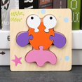 thumbnail image 1 of Wooden Jigsaw Puzzles For Toddlers Animal Puzzle Jigsaw Set Early Learning Baby Kids Educational Toys Gifts, 1 of 5