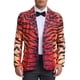 thumbnail image 5 of BLAZER DE FIESTA PARA HOMBRE INSPIRADOR CON ESTAMPADO ANIMAL, CHAQUETA LIGERA DE TRAJE CON SOLAPA EN S ROJO MARRÓN, 5 of 6