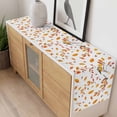 thumbnail image 4 of Orange Leaves Fall Table Runner 108 Inches Long Farmhouse Dress Scarves, Branches Birds Pine Cones Dining Tablerunner for Coffee Table/Kitchen Island/Party Décor, 13" x 108", 4 of 8
