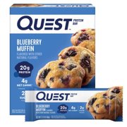 Pack of 2 - Quest Nutrition Blueberry Muffin Protein Bar, 8.48 Oz (Pack Of 4) Packaging May Vary