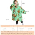 thumbnail image 6 of Wehilion 2-6YR Oversized Sweatshirt Hooded Blanket Sherpa Hoodie for Girls Boy Wearable Blanket Hoodie for Kids Toddlers, 6 of 6