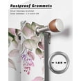 thumbnail image 6 of nqOlkjepod Outdoor Curtains for Patio Waterproof, Pink Green Eucalyptus Outdoor Privacy Panels Grommet, Spring Leaves Watercolor Fruit Blackout Outside Curtains for Porch/Cabana 54"x95", 2 Panels, 6 of 8
