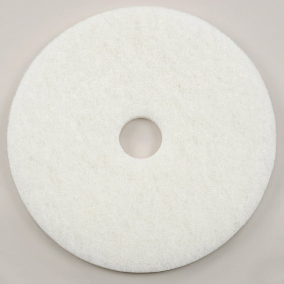 Global Industrial 20" White Polishing Pad, 5/Case, 401220