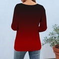 thumbnail image 4 of Gswybco 3/4 Sleeve Shirts for Women Casual Print Loose T-Shirt Dressy Blouse Sporty Business Work Pullover Tops V-Neck Tunic Tops, 4 of 6