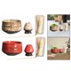 thumbnail image 1 of Juego de Matcha de 8 piezas, Matcha, cuchara de té Blanco y rojo BLESIY Soporte para batidor Matcha, 1 of 8