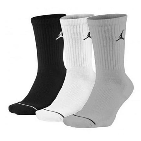 Nike Jordan Jumpman Dri-Fit Crew Socks Multi 3 Pair SX5545-019 - Large