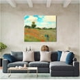 thumbnail image 2 of Aaheei The Poppy Field near Argenteuil,1873 The World Classic Art Reproductions, Giclee Canvas Prints Wall Art for Home Decor, 2 of 5