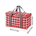thumbnail image 3 of Insulated Picnic Basket Cooler with Aluminum Foil Lining, Foldable Camping Lunch Bag for Food and Drinks, Portable Thermal Carrier for Outdoor Picnics Beach BBQ and Family Outings, 3 of 6