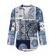 thumbnail image 5 of Xuyuer Women's Long Sleeve Tops Shirts V Neck Dressy Casual Loose Fit Blouses Fashion Summer Casual Loose Lightweight Work Oversized Blouses Tunic Tops Office Drop Shoulder Blouse, 5 of 5