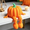 thumbnail image 4 of Halloween Ghost Pumpkin Wizard Resin Ornament - Spooky Cute 3D Printed Figurine for Desktop Shelf Decor, Party Centerpiece & Holiday Gift, 4 of 7