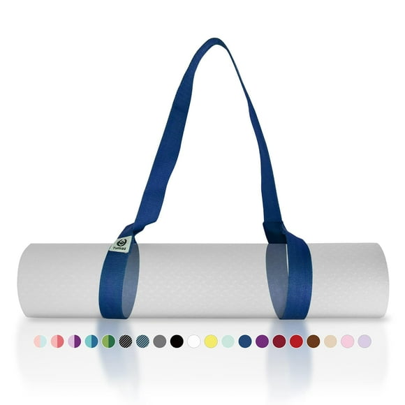 Tumaz Yoga Mat Strap [Mat Not Included] (2 Sizes) With Extra Thick & Comfy Delicate Texture Adjustable Yoga Mat Carrier