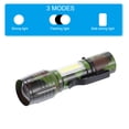thumbnail image 3 of Unique Bargains Scalable LED Flashlight, 3 Mode High Lumens LED Flashlight White Light Torch USB Rechargeable, Camouflage Green, 3 of 6