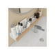 thumbnail image 4 of Estante de ducha y almacenamiento de madera maciza, tocador de baño, estante para colgar en la pared, estante de almacenamiento para espejo de pared, blanco JAMW Sencillez, 4 of 5