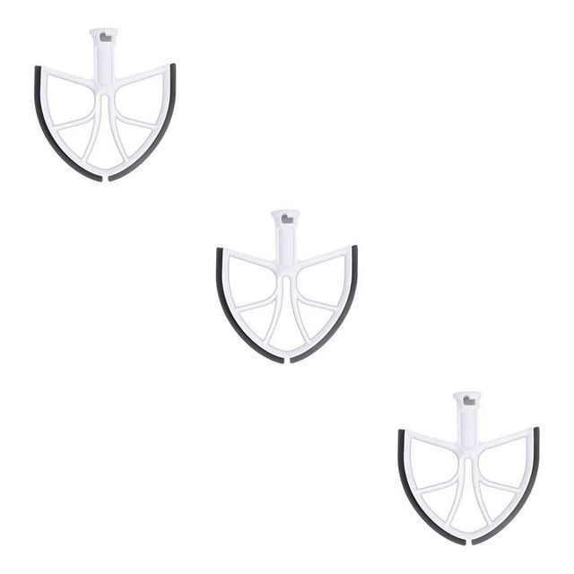 QualitChoice Edge Beater Paddle Stand Mixer Food Flat Baking Tool Kitchen Parts 18*18CM 3Set