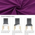 thumbnail image 4 of SEARCHI 2 Pack  Removable Washable  Dining Chair  Cover Seat Slipcover , Dining ,,, 4 of 7
