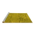 thumbnail image 2 of Ahgly Company Machine Washable Indoor Square Animal Yellow Traditional Area Rugs, 8' Square, 2 of 4