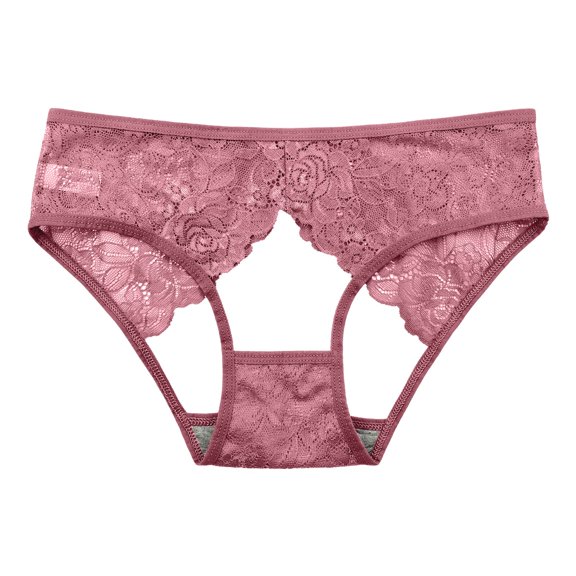 Hollow Lace Breathable Hip Lifting Briefs Thongs for Women Multicolor One Size