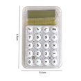 thumbnail image 5 of YAOMOBB Student Calculator Mini Calculator 8 Digits Display Silent Widescreen Students Portable Transparent Electronic Calculator Daily Use, 5 of 5