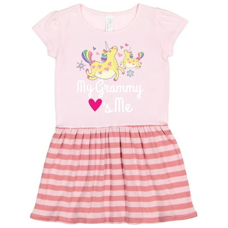 

Inktastic My Grammy Loves Me Unicorn Gift Toddler Girl Dress