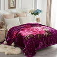 thumbnail image 3 of JML Queen Fleece Bed Blanket For Winter,520GSM Polyester Soft Fleece Blanket,77"x87", 3 of 6