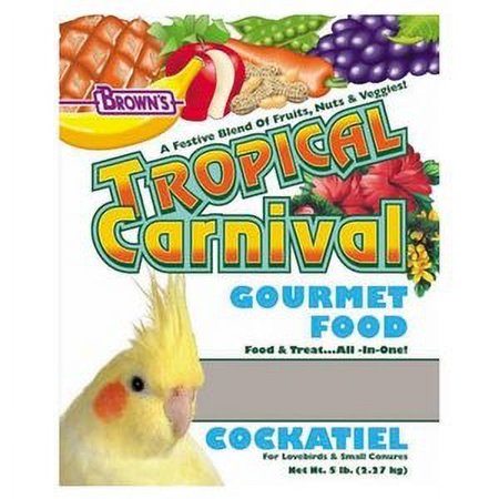 Brown's Tropical Carnival Cockatiel Bird Food, 20 Lb