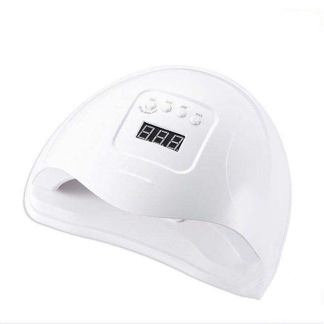 Secador de uñas con lámpara LED UV de 80 W para esmalte de uñas en gel, lámpara de curado con sensor automático con ajustes de temporizador, herramientas para uñas de manos y pies Adepaton 970812-1