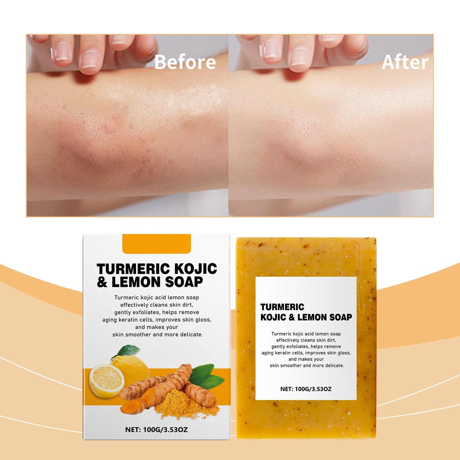 Savon éclaircissant GlutaC Kojic Plus - Lot De 2, Pour Visage Et Corps, Contre Mélasma Et Taches