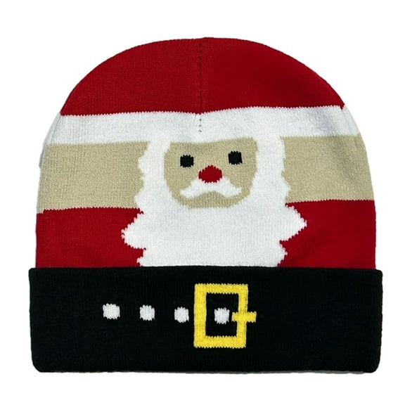 JZROCKER Merry Christmas Knitting Beanie Hat for Festival Seasonal Holiday Jacquard Cap