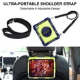 thumbnail image 4 of Heavy Duty Rugged Case For iPad (A16) 11th Gen / 10th Gen Shockproof Cover with Rotatable Stand & Shoulder Strap & Hand Strap & Pencil Holder, 4 of 10