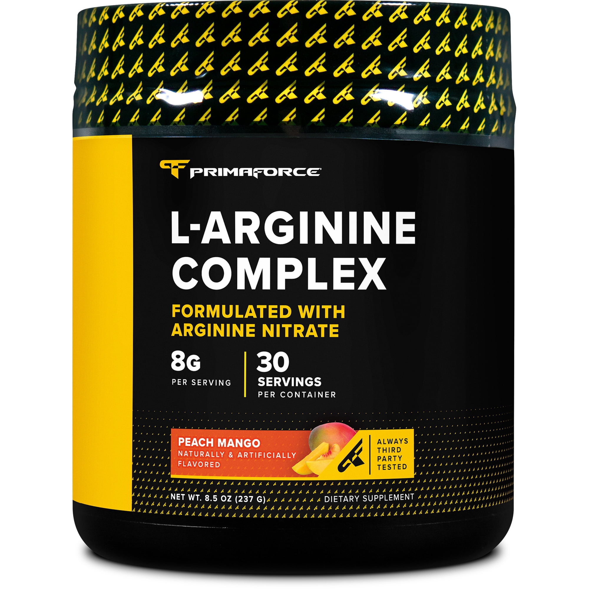 Primaforce L-Arginine Complex Powder (30 Servings Per Bottle) (Peach Mango) Powerful Protein Building Supplement for Maximum Gains