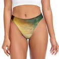thumbnail image 1 of Balery Castle Red Green Sky Dragon Tangas de Algodón para Mujer con Estampado – Ropa Interior Sexy, Transpirable, G-string-Large, 1 of 6