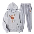 thumbnail image 1 of TIMIFIS Survêtement pour Hommes 2 Pcs à Capuche Ensemble de Sport Décontracté pour Course Jogging - Automne, 1 of 7