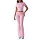 thumbnail image 2 of Pantalón de Traje de Corta Ajustado de Color Liso Rosa M, 2 of 9