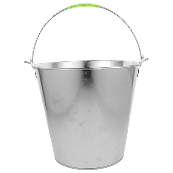 Supvox Utility Buckets with Handles Iron Water Storage Adults Garden 1Set