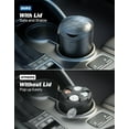 thumbnail image 3 of Coin Holder for Car Larger-Capacity Car Change Holder Organizer Universal Car Coin Holder for Cup Holder Coin Dispenser Storage Fit Most Car & Trucks Car Accessories(Black 1 Pack), 3 of 4