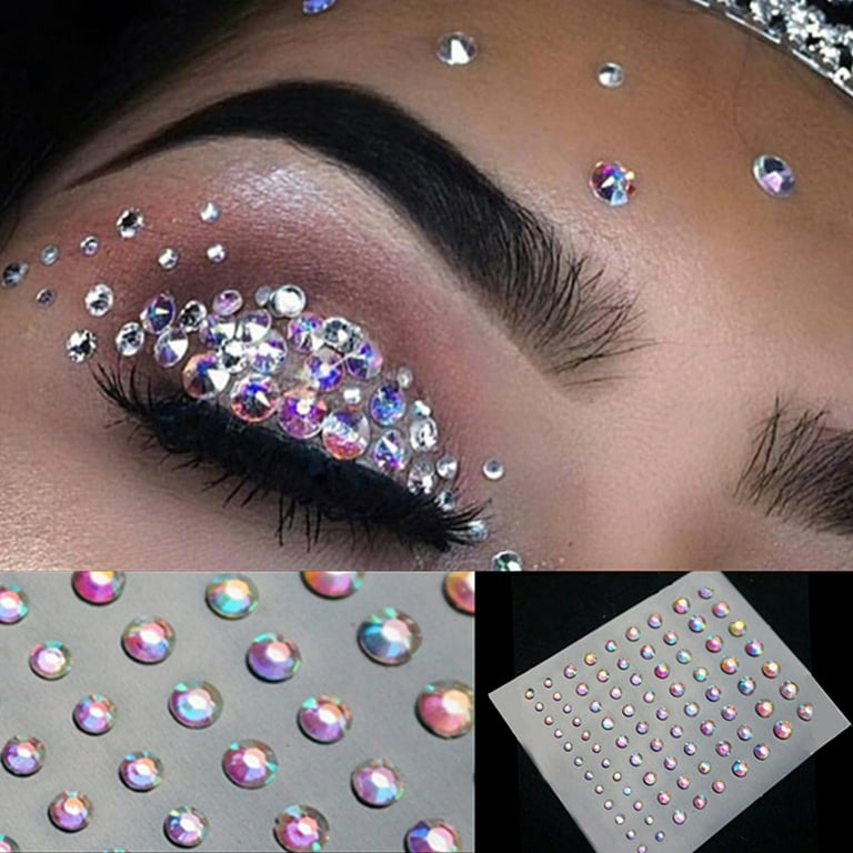 Face Gems Adhesive Glitter Acrylic Jewel Sticker Festival Party Body DIY  Makeup