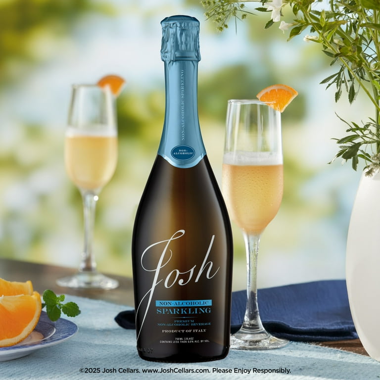 Josh Cellars Non-Alcoholic Sparkling Beverage Italy, 750 mL Bottle