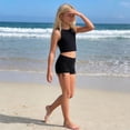 thumbnail image 6 of CCRFTGI Girls Swim Shorts Summer Beach Quick Dry Elastic Waist Swim Trunks Drawstring Swimwear Bathing Suit Bottoms for Kids White 11-12 Years, 6 of 8