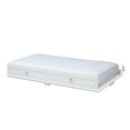 thumbnail image 7 of Baxton Studio Mariana Classic and Traditional White Finished Wood Twin Size Trundle, 7 of 7
