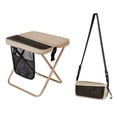 thumbnail image 1 of WUSUOWEI 2PCS Portable Collapsible Stool and Bag,Folding Chair with Storage Pouch,Lightweight and Handy Operation,Convertible Satchel for Hands,Compact Tools for Hiking,Fishing,Camping,Festivals, 1 of 9