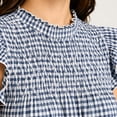 thumbnail image 5 of Casual Tops for Women Plaid Babydoll T Shirts Sleeveless Peplum Top Cotton Blouse Summer Shirts Trendy Sleeveless Gingham Tops Plaid Shirts Babydoll Ruffle Hem Peplum Tank Tops, 5 of 5