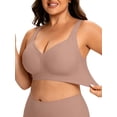 thumbnail image 2 of Cueply Bras for Women Plus Size Wireless Bra Full Coverage Support Wide Strap Seamless Comfort, 2 of 9